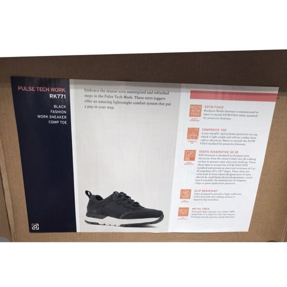 Rockport Works Shoes Womens Womens Size 6.5 W Pulse Tech Work & Safety RK771 - Picture 15 of 15